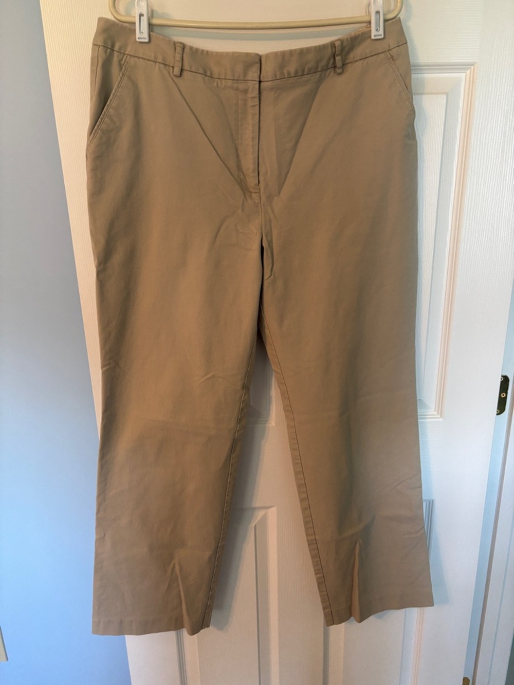 Talbots Stretch Classic Khaki Straight-Leg Pants